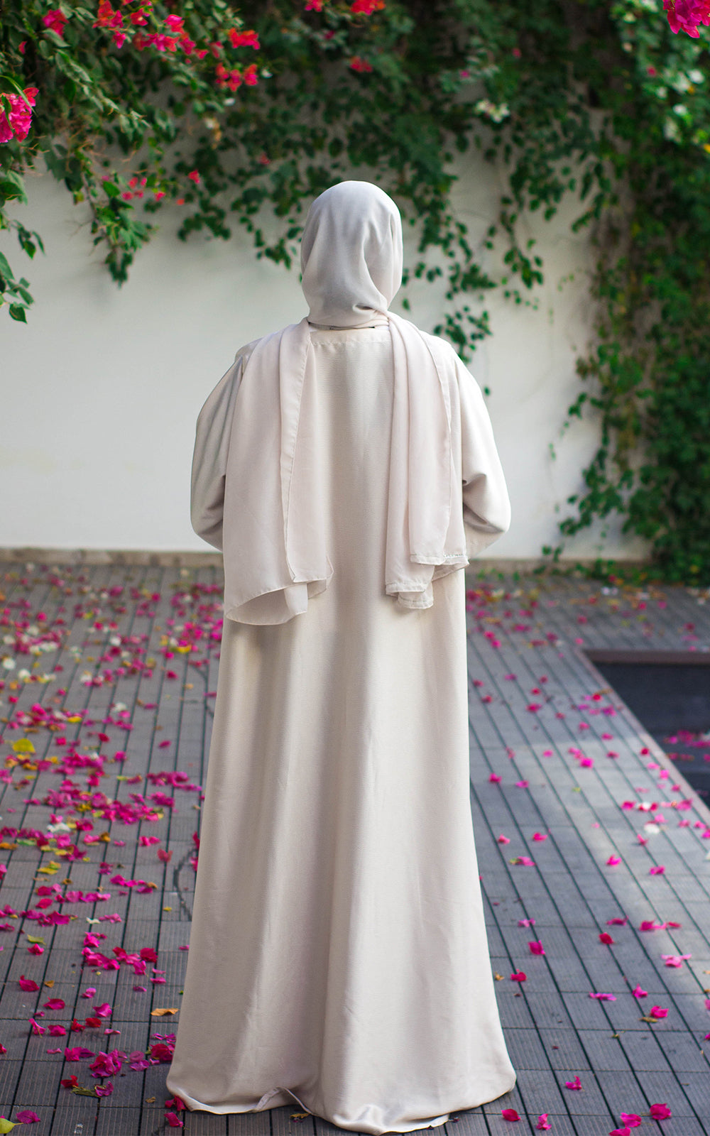 Premium Crinkle Abaya with Swarovski Stone Detailing